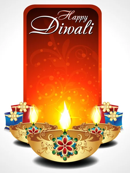 abstract dilwali background with gifts