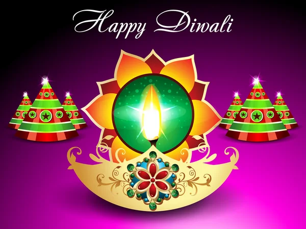 Diwali fondo con chispa — Vector de stock