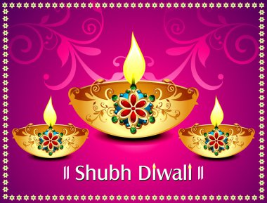 Diwali arka plan ile flroal