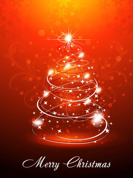 Christmas Tree Background — Stock Vector