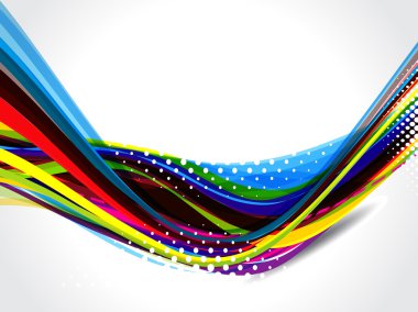 soyut renkli dalga zemin