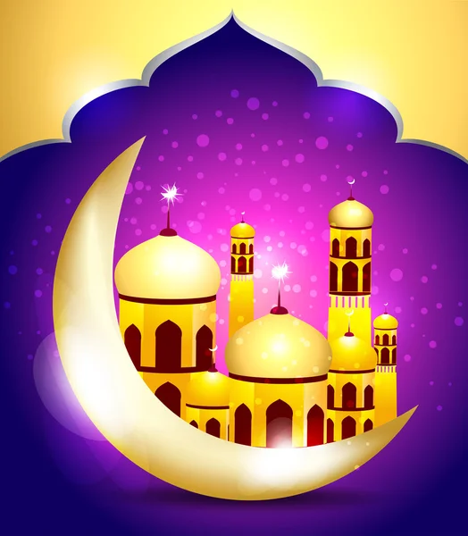 Abstrato ramadan mubarakh fundo — Vetor de Stock