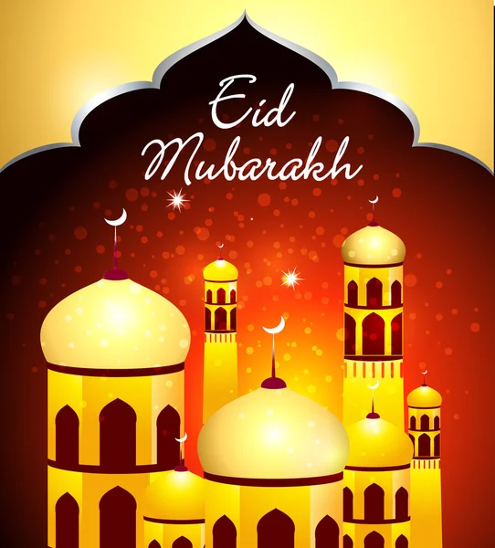 Eid Mubarakh Background — Stock Vector