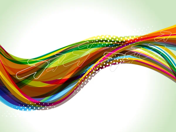Абстрактний барвистий дизайн хвилі — стоковий вектор
