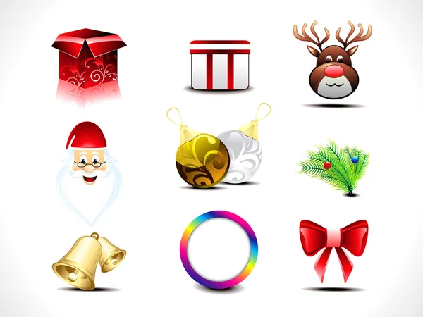 Sada vánoční ikony — Stockový vektor