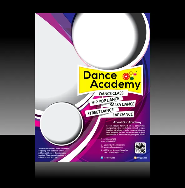 Dance flyer Design — Stock Vector