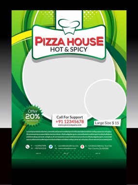 Pizza mağaza el ilanı tasarımı