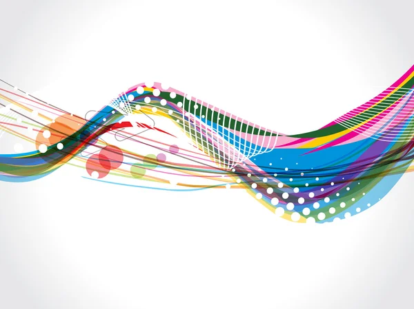 renkli noktalı dalga geçmiş