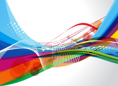 Soyut vektör dalga arkaplanı