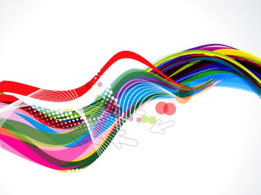 dotts ile renkli dalga