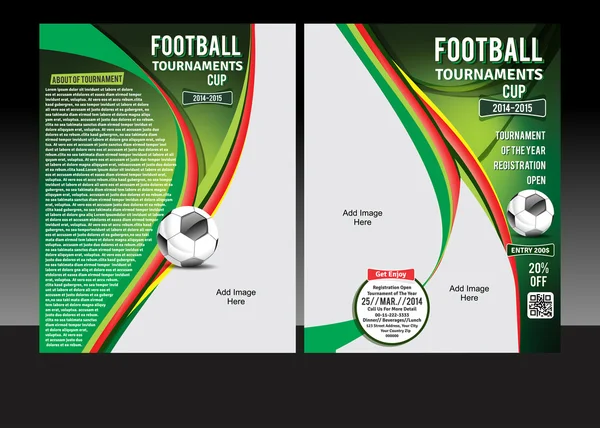 Ποδοσφαιρικό τουρνουά Κύπελλο Φέιγ βολάν — Διανυσματικό Αρχείο