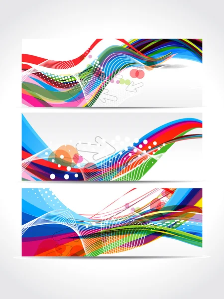 Bandeira de onda colorida — Fotografia de Stock
