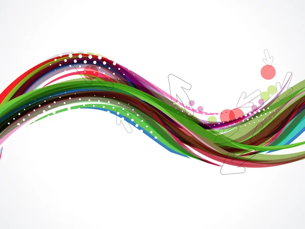 Vector Colorful Wave Background — Stock Vector
