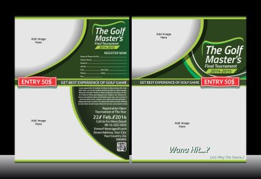 Golf Flyer şablonu