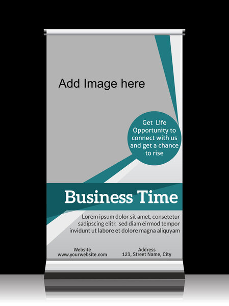 Business roll up banner