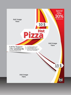 Pizza flyer şablonu