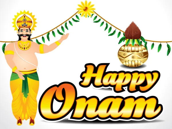 Happy Onam fond — Image vectorielle