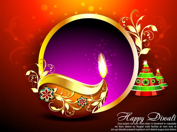 Abstracte diwali achtergrond — Stockvector