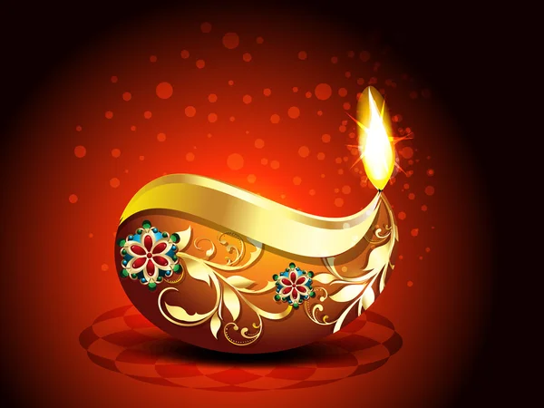 Abstracte gelukkige diwali achtergrond — Stockvector