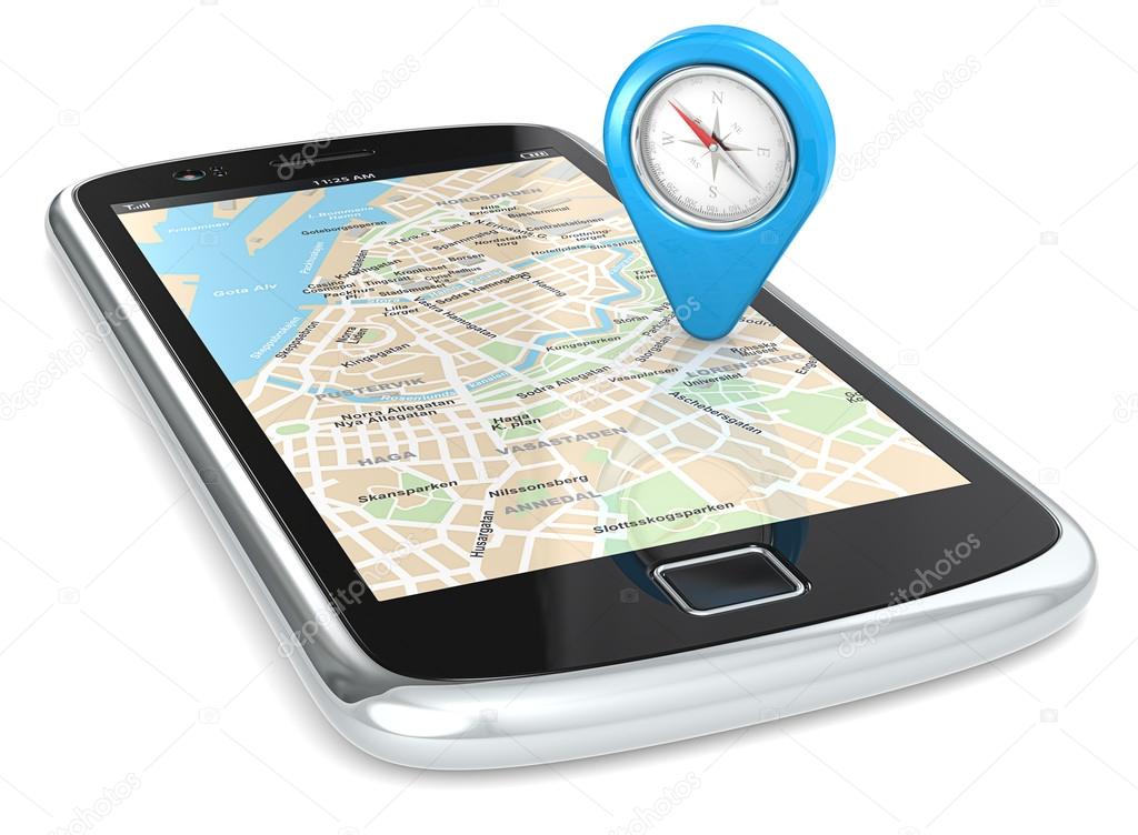 Smartphone GPS, Pointer.
