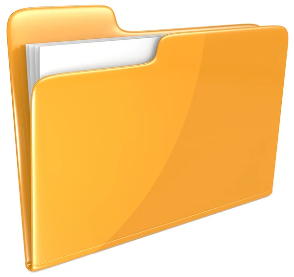 Pomarańczowy folderu. — Zdjęcie stockowe