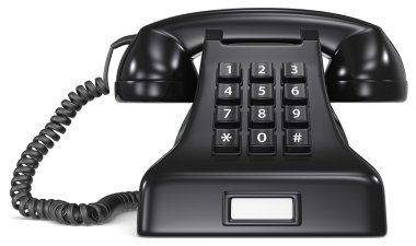 siyah telefon.