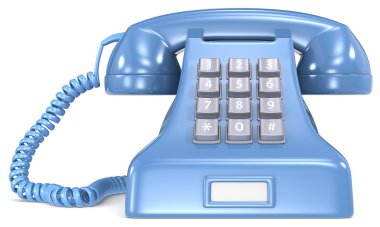 Mavi telefon.