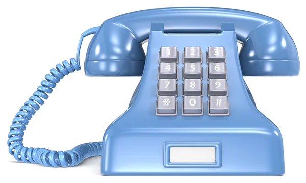 Blue telephone. — Stock Photo, Image