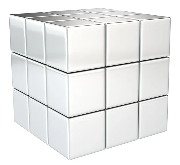 Metal Cube. — Stock Photo, Image