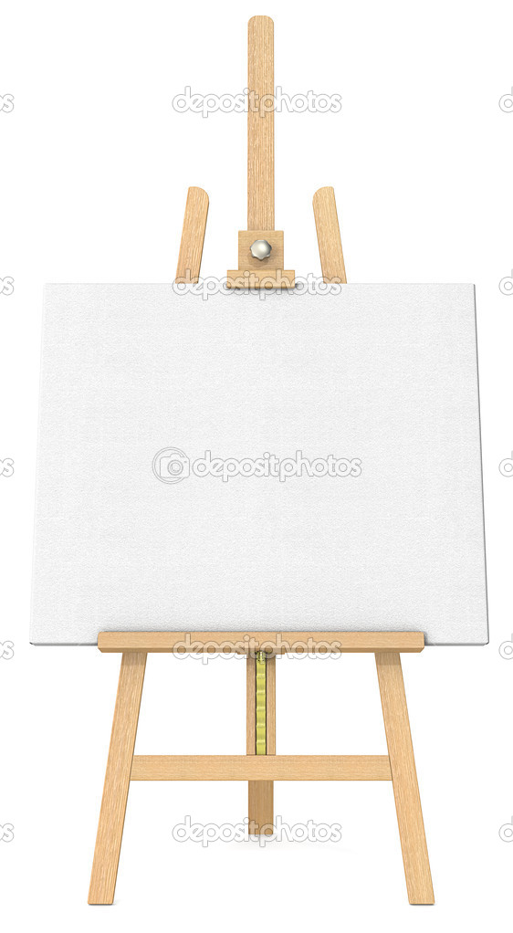  Easel and Canvas. 