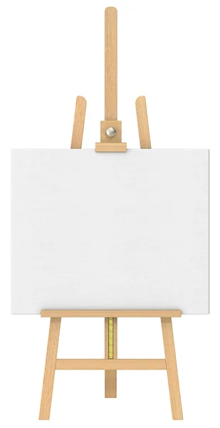 Isolated Easel and Canvas. — Stock Photo, Image