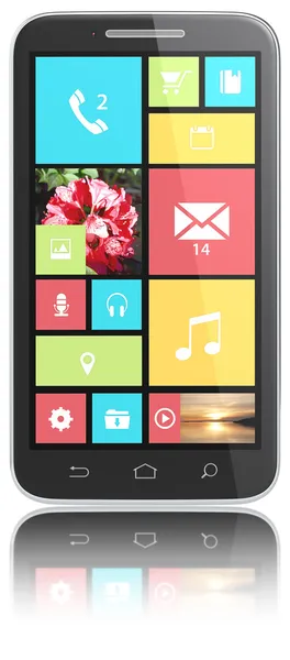 Smarphone com UI . — Fotografia de Stock