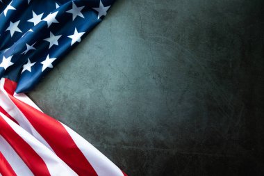 Martin Luther King Günü - Soyut arkaplanda Amerikan bayrağı