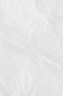 Beyaz, buruşuk, kağıt kaplama. Üst görünüm. 