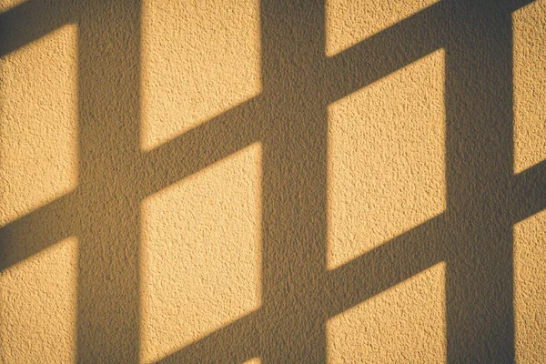 Efecto Superposición Sombra Natural Ventana Sobre Fondo Naranja Texturizado Tiempo — Foto de Stock