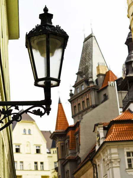 Vista de una calle de una Ciudad Vieja en Praga —  Fotos de Stock