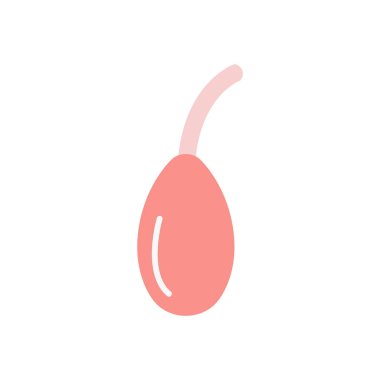 Contraception method vaginal douche or lavement. Medical enema for constipation or body detox. Ayurvedic cleansing tool. Flat colored vector icon.
