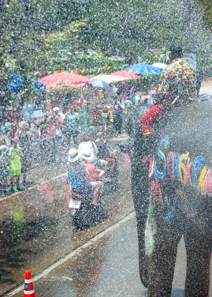 Ayutthaya Thailand April 2016 Thailand Songkran Day Traditionally Celebrated New — Photo