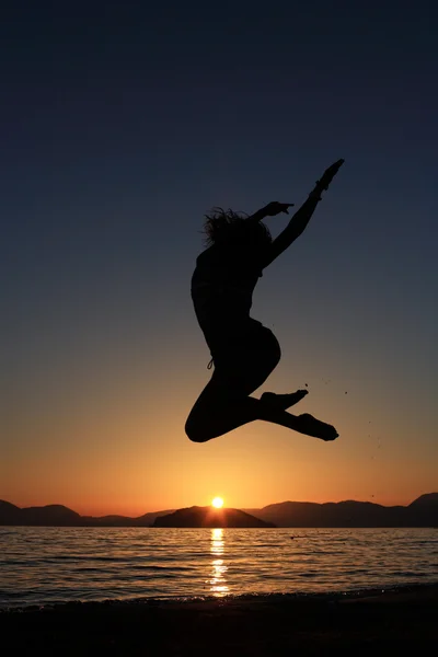 Gün batımı ve yapısı — Stok fotoğraf