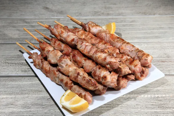 Pork skewers — Stock Photo, Image