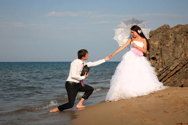 Sposa e sposo — Foto Stock