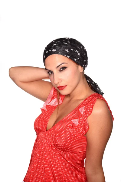 Chica bonita con bufanda —  Fotos de Stock