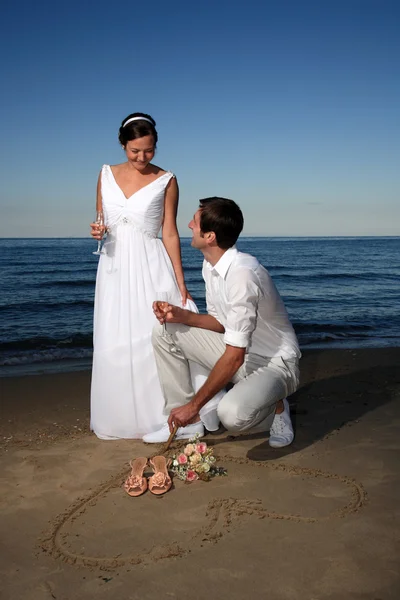 Novia y novio — Foto de Stock