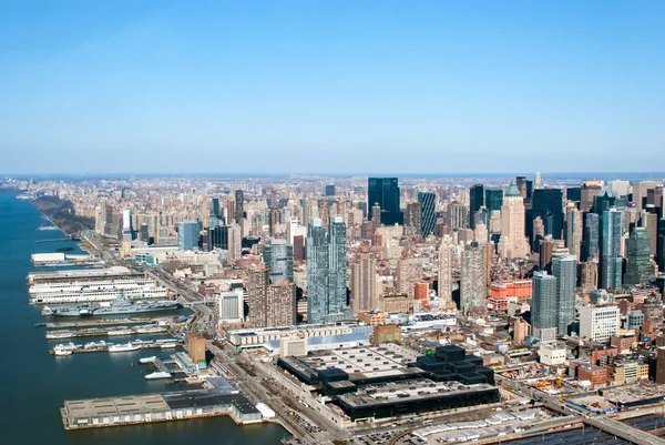 Letecký pohled na New York City — Stock fotografie