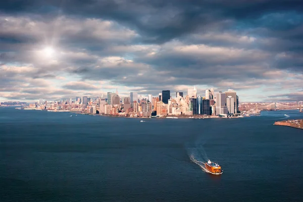 Vista aérea de la ciudad de Nueva York —  Fotos de Stock