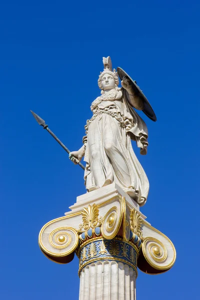 Antica statua greca su una colonna — Foto Stock