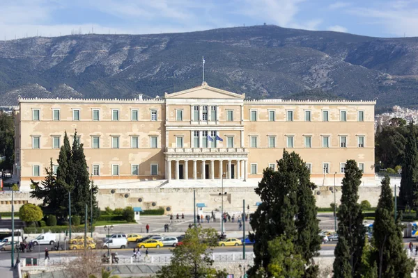 Vista Aérea Del Parlamento Griego Atenas — Foto de Stock