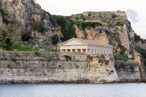 Templo grego velho em Corfu — Fotografia de Stock