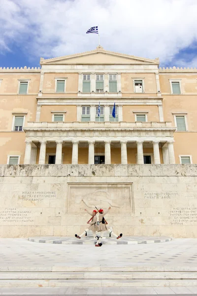 Guardas presidenciais em athens — Fotografia de Stock