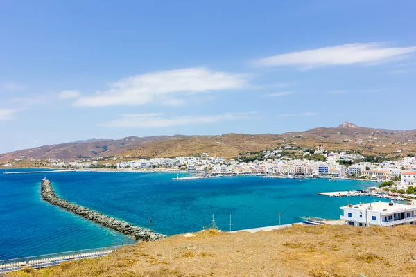 Vue aérienne du port de l "île de Tinos, Grèce — Photo